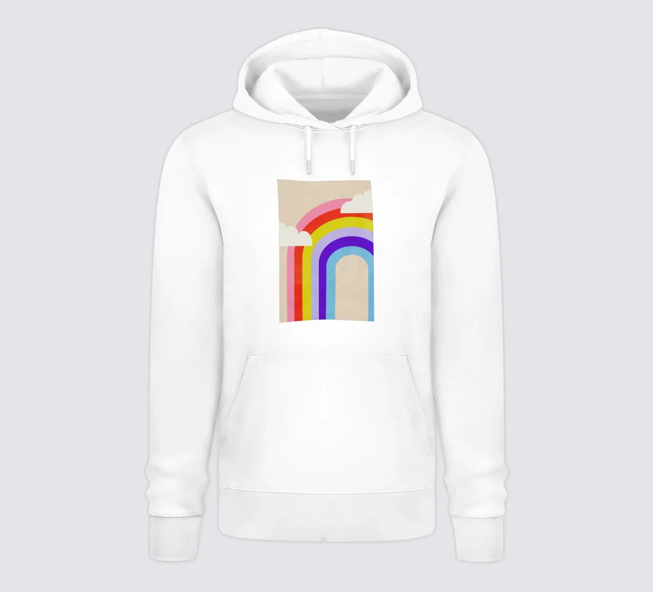 Rainbow and Clouds hoodie by Little Flourishes