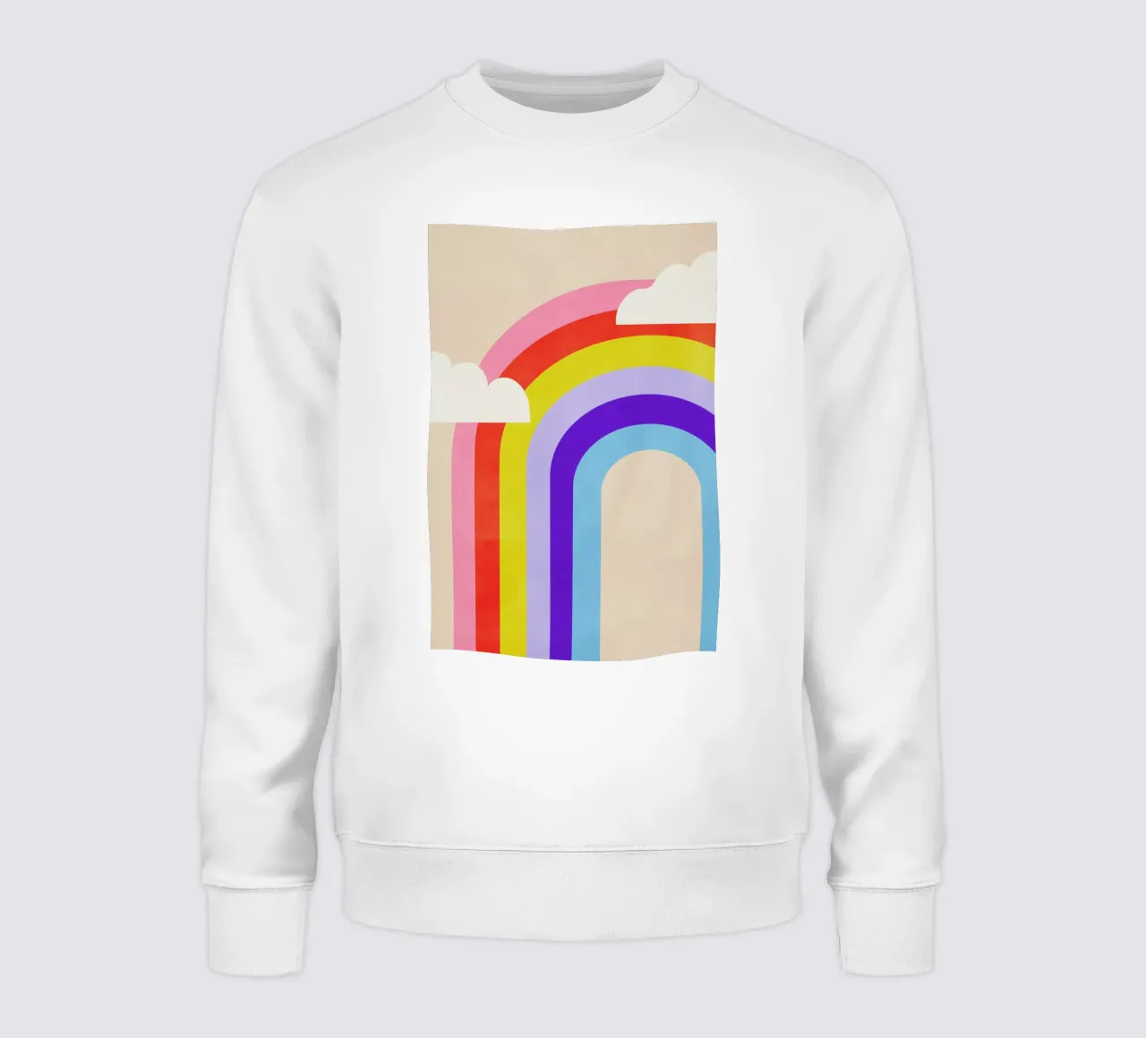 Rainbow and Clouds felpa da Little Flourishes