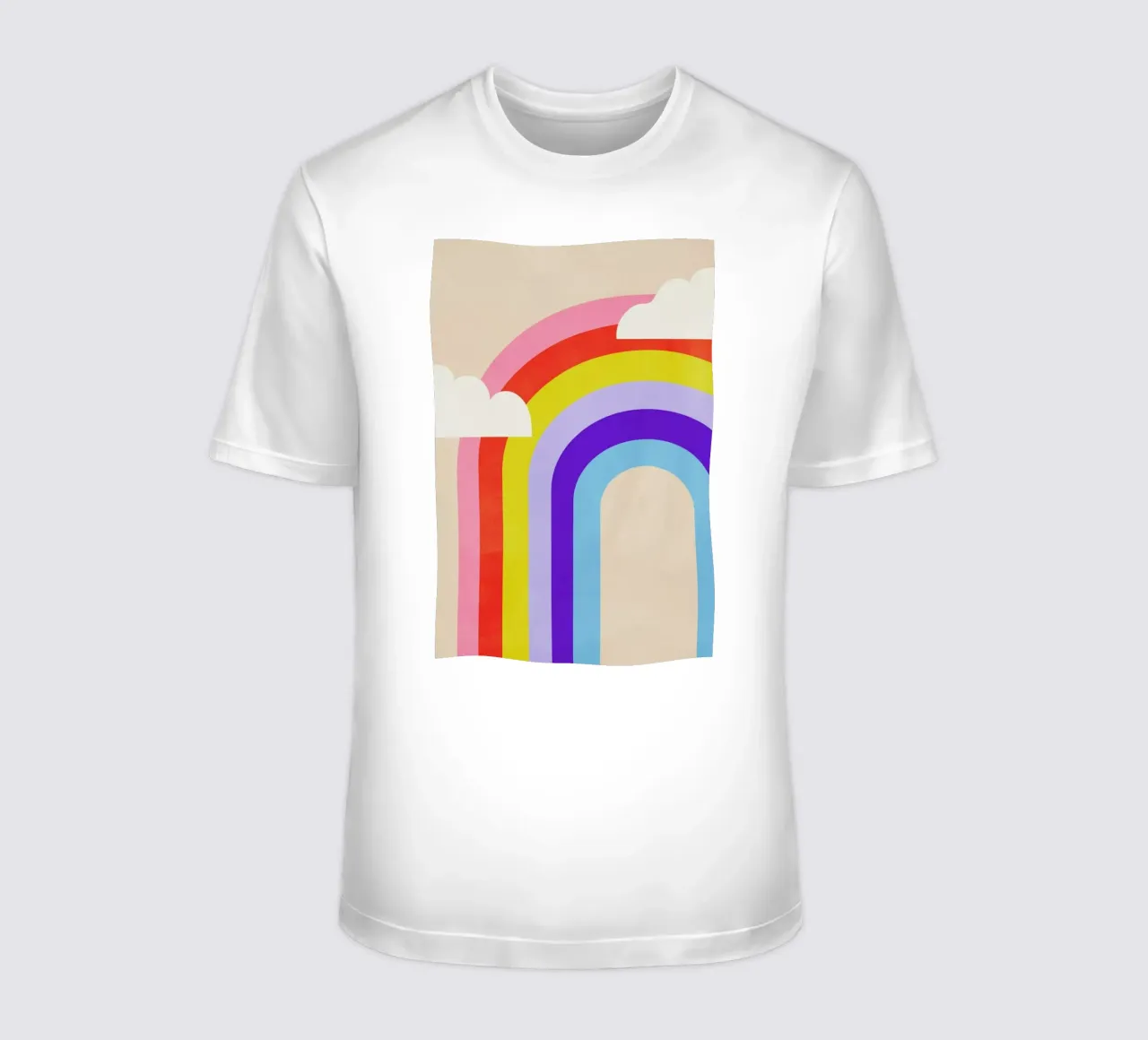 Rainbow and Clouds camiseta de Little Flourishes