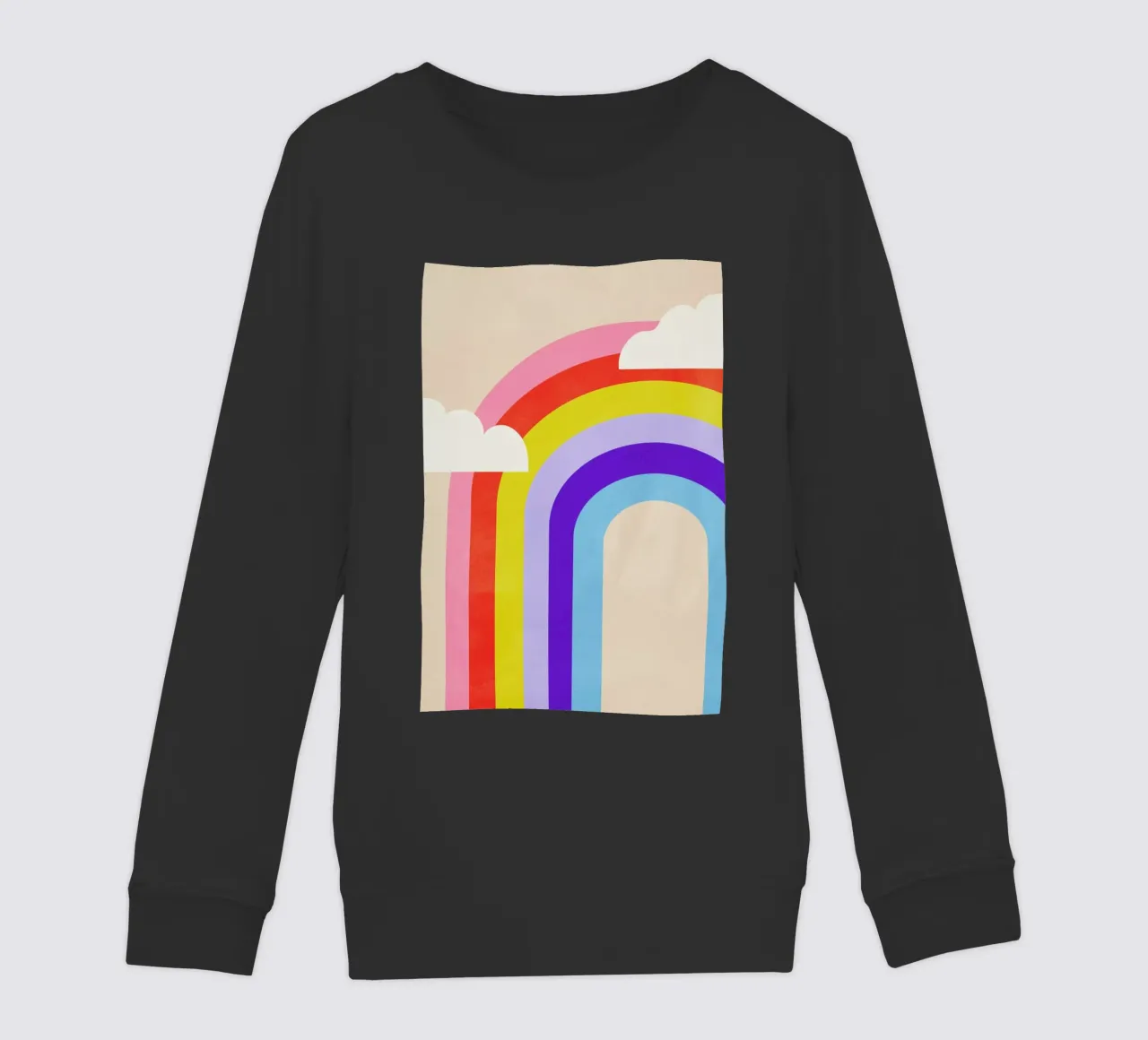 Rainbow and Clouds felpa bambino da Little Flourishes