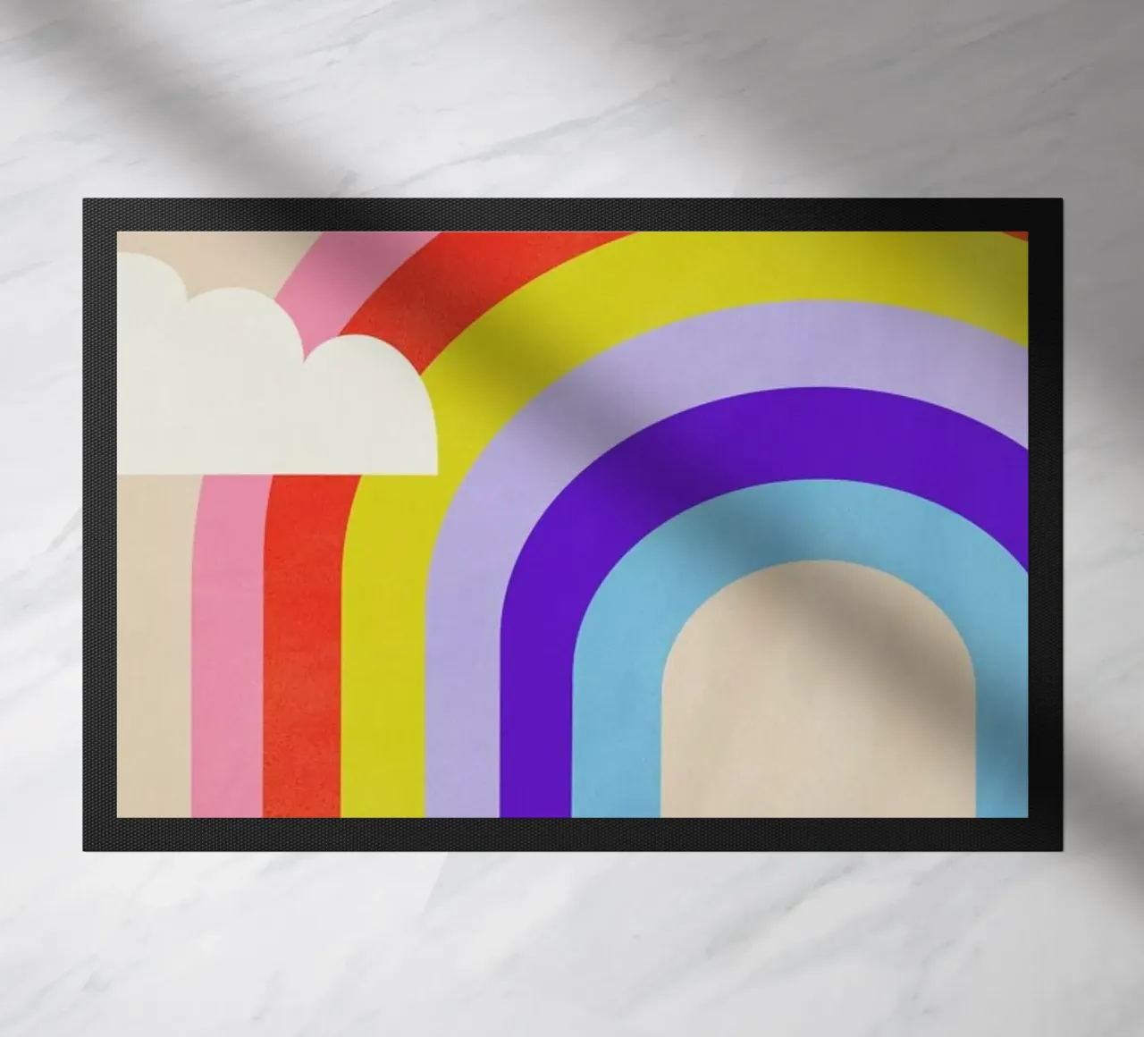 Rainbow and Clouds zerbino da Little Flourishes