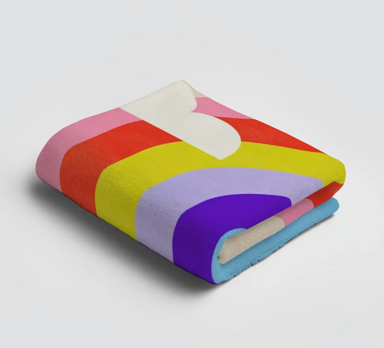 Rainbow and Clouds serviette de bain de Little Flourishes