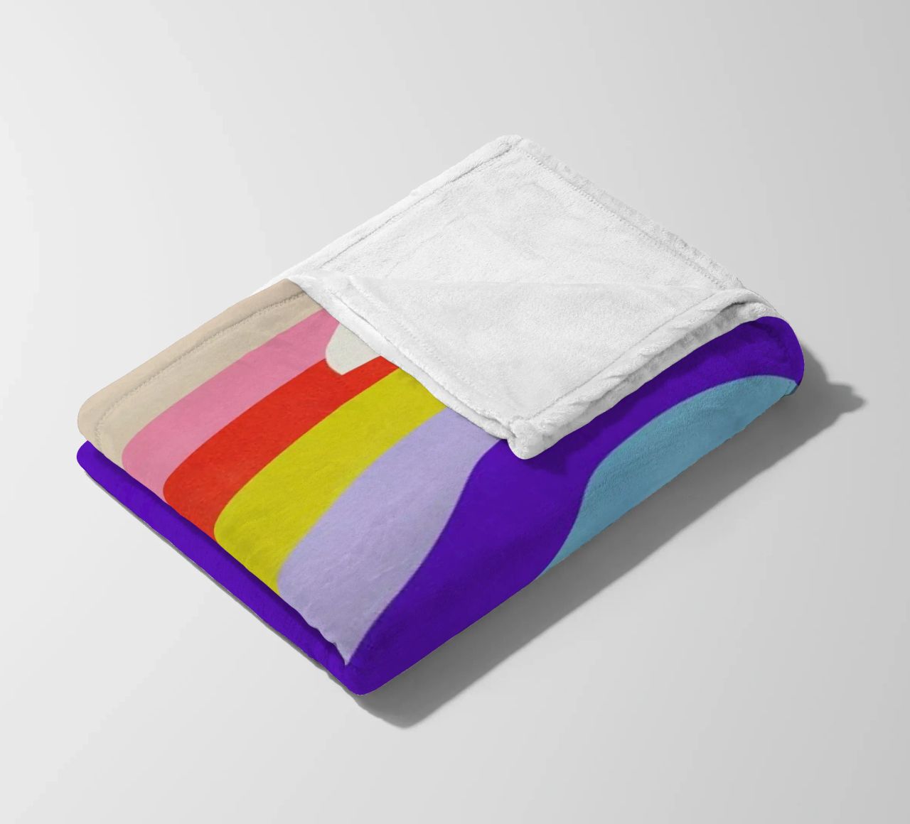 Rainbow and Clouds coperta in pile da Little Flourishes