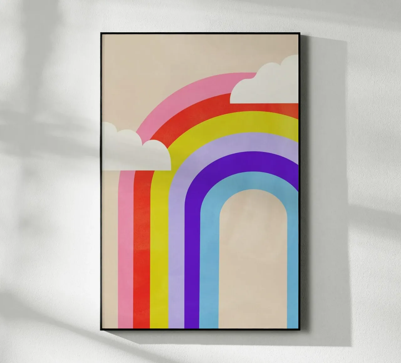 Rainbow and Clouds plexiglass da Little Flourishes