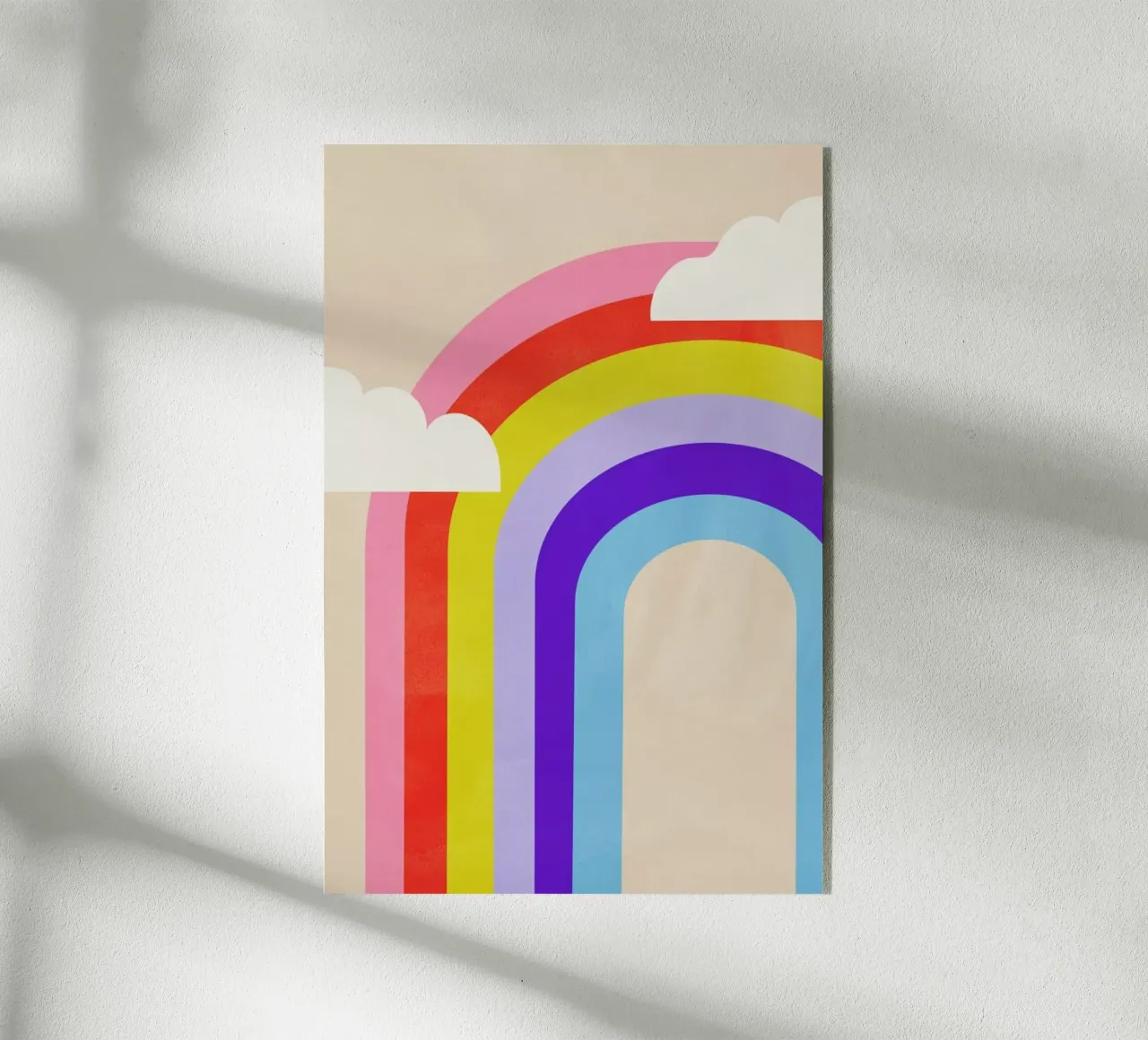 Rainbow and Clouds plexiglass da Little Flourishes