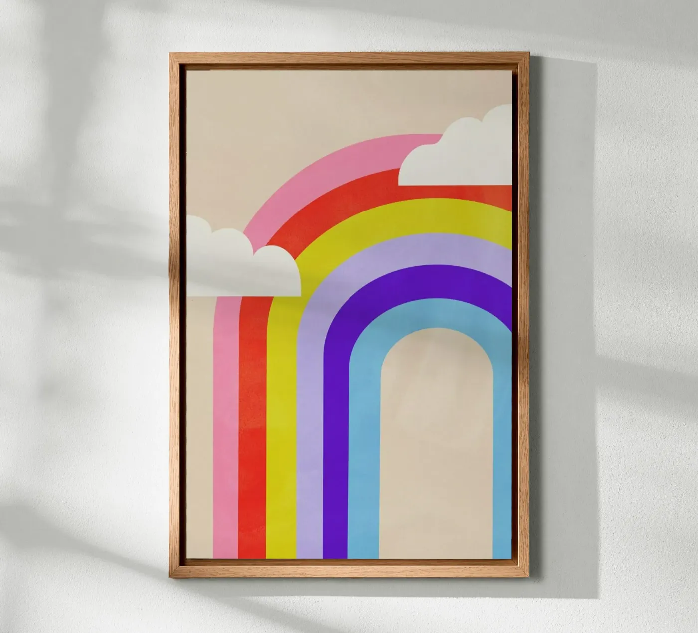 Rainbow and Clouds tela da Little Flourishes