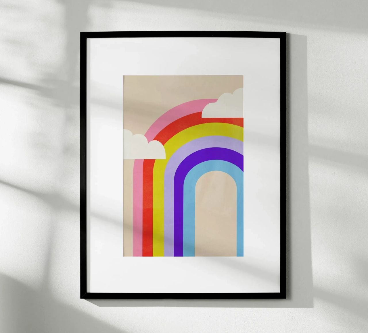Rainbow and Clouds carta hahnemühle da Little Flourishes