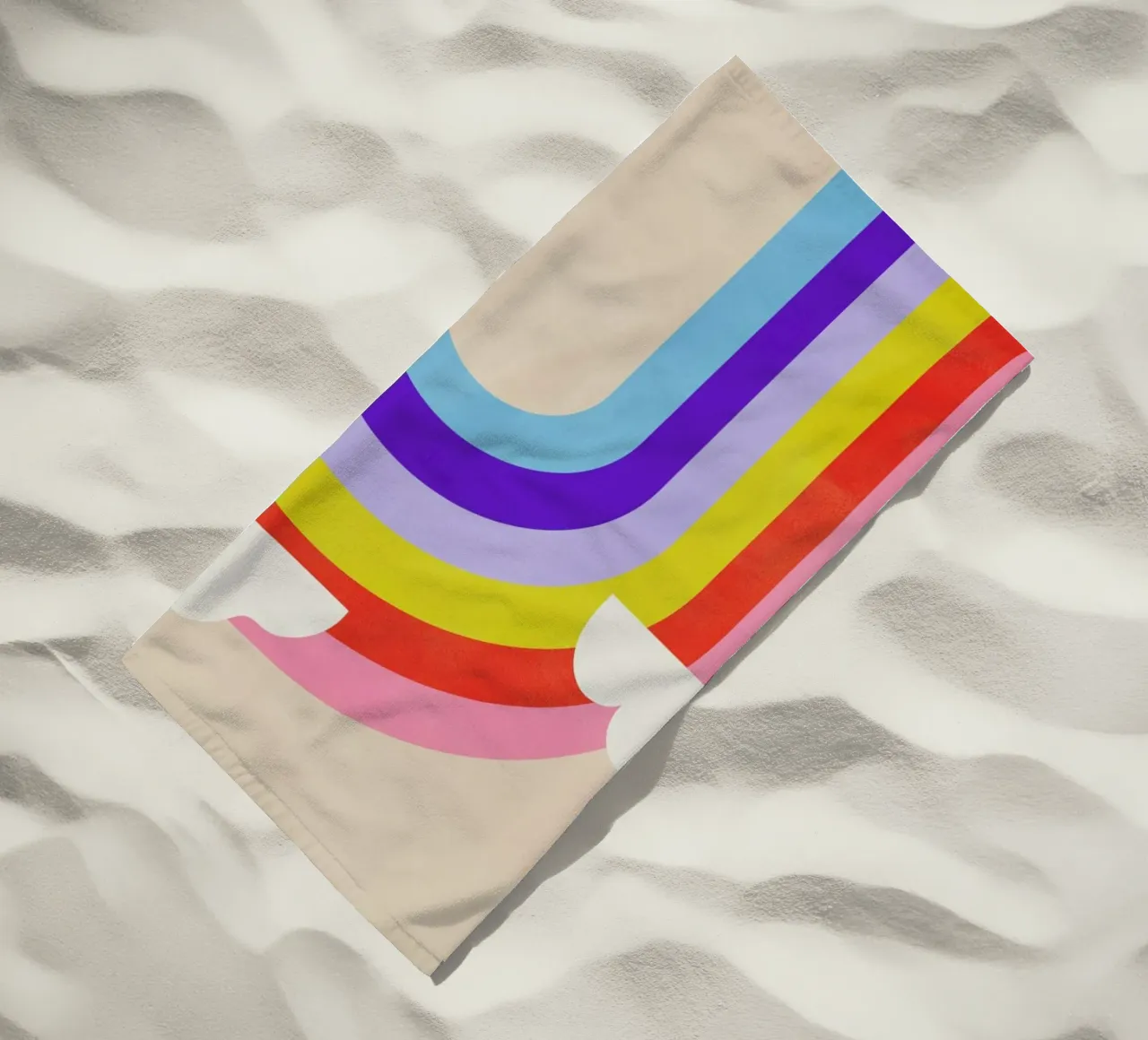 Rainbow and Clouds telo mare da Little Flourishes