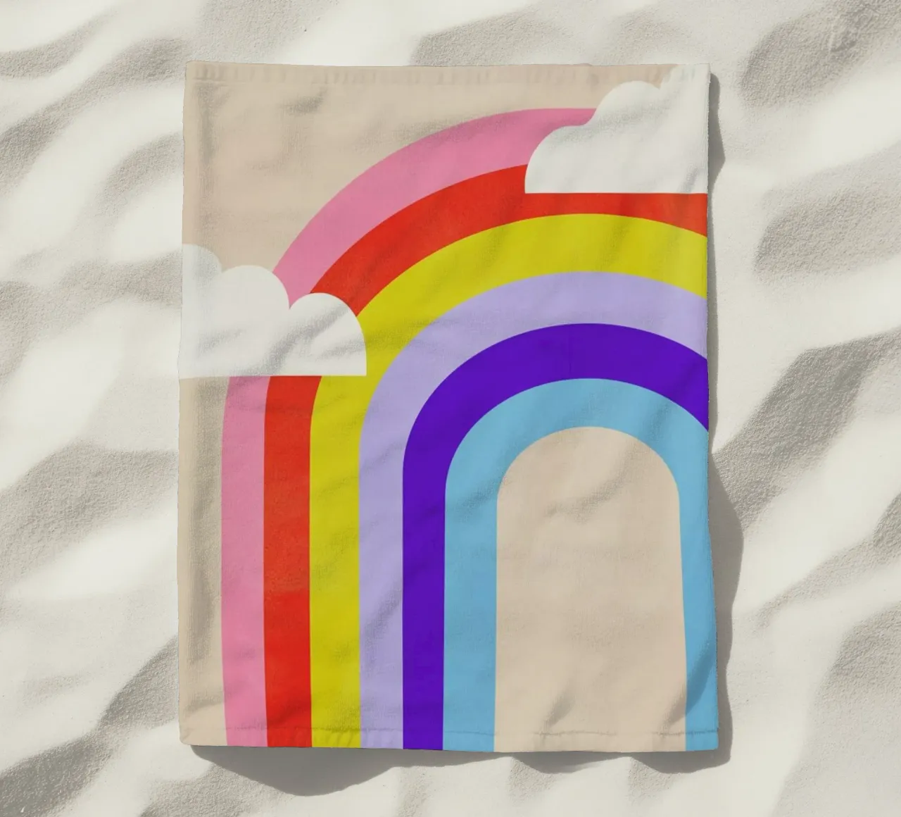 Rainbow and Clouds telo mare da Little Flourishes