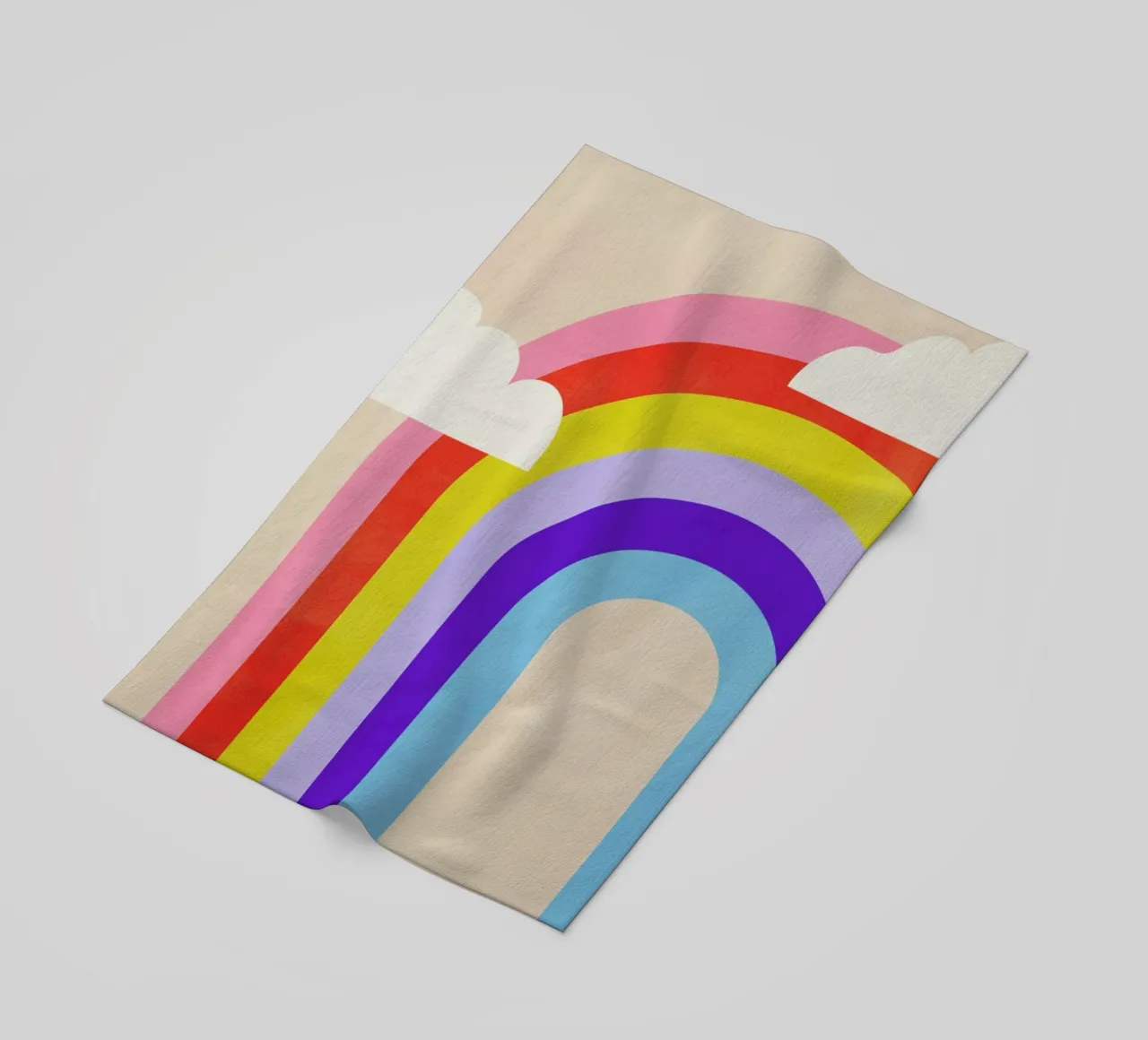 Rainbow and Clouds telo mare da Little Flourishes