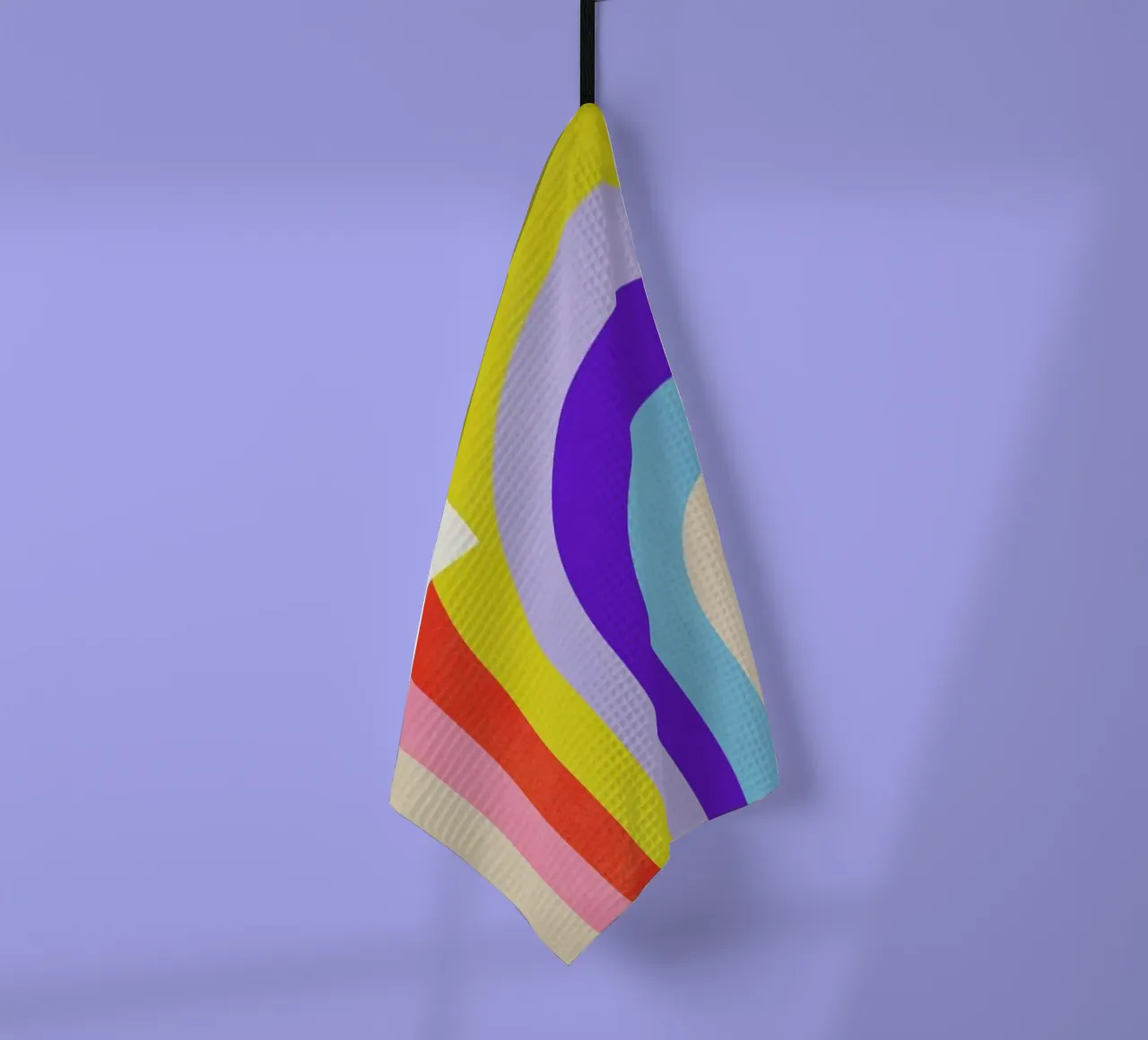 Rainbow and Clouds paño de cocina de Little Flourishes