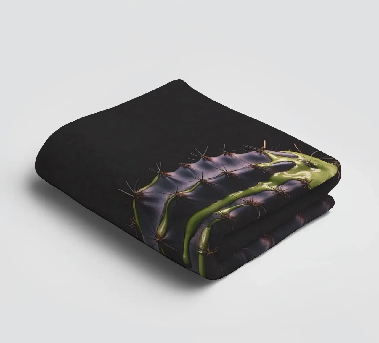 Green Drip towel by BLICKPUNKT