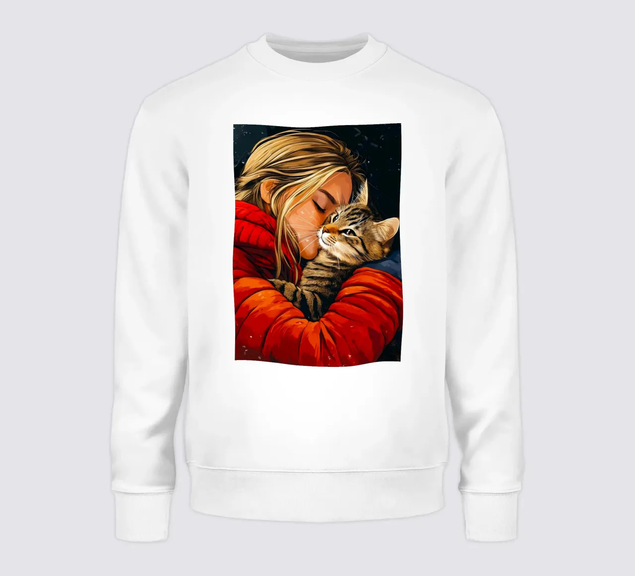 Ti amo gattino 1 felpa da Justyna Jaszke JBJart