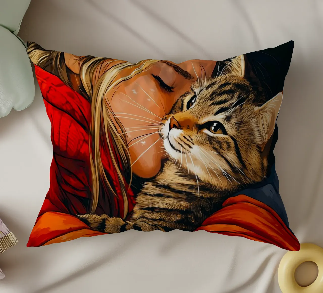 Ti amo gattino 1 cuscino da Justyna Jaszke JBJart