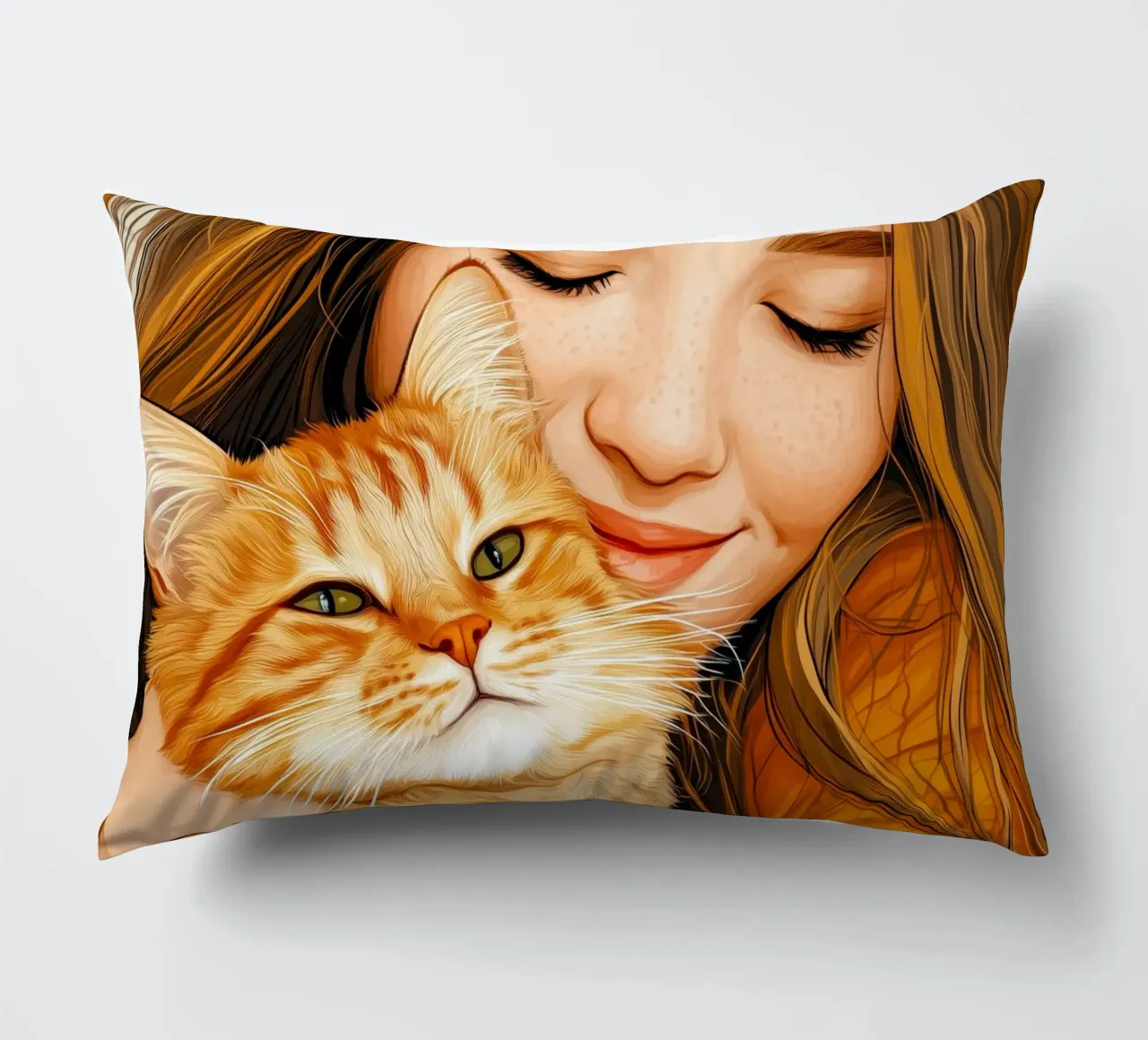 Ti amo gattino 2 cuscino da Justyna Jaszke JBJart