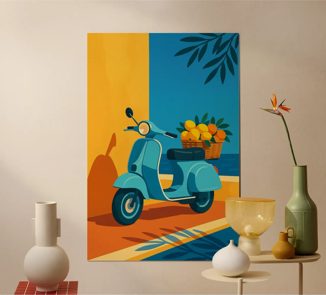 Citrus Coast Cruiser poster con telaio in plastica da Mosaic Dialogue