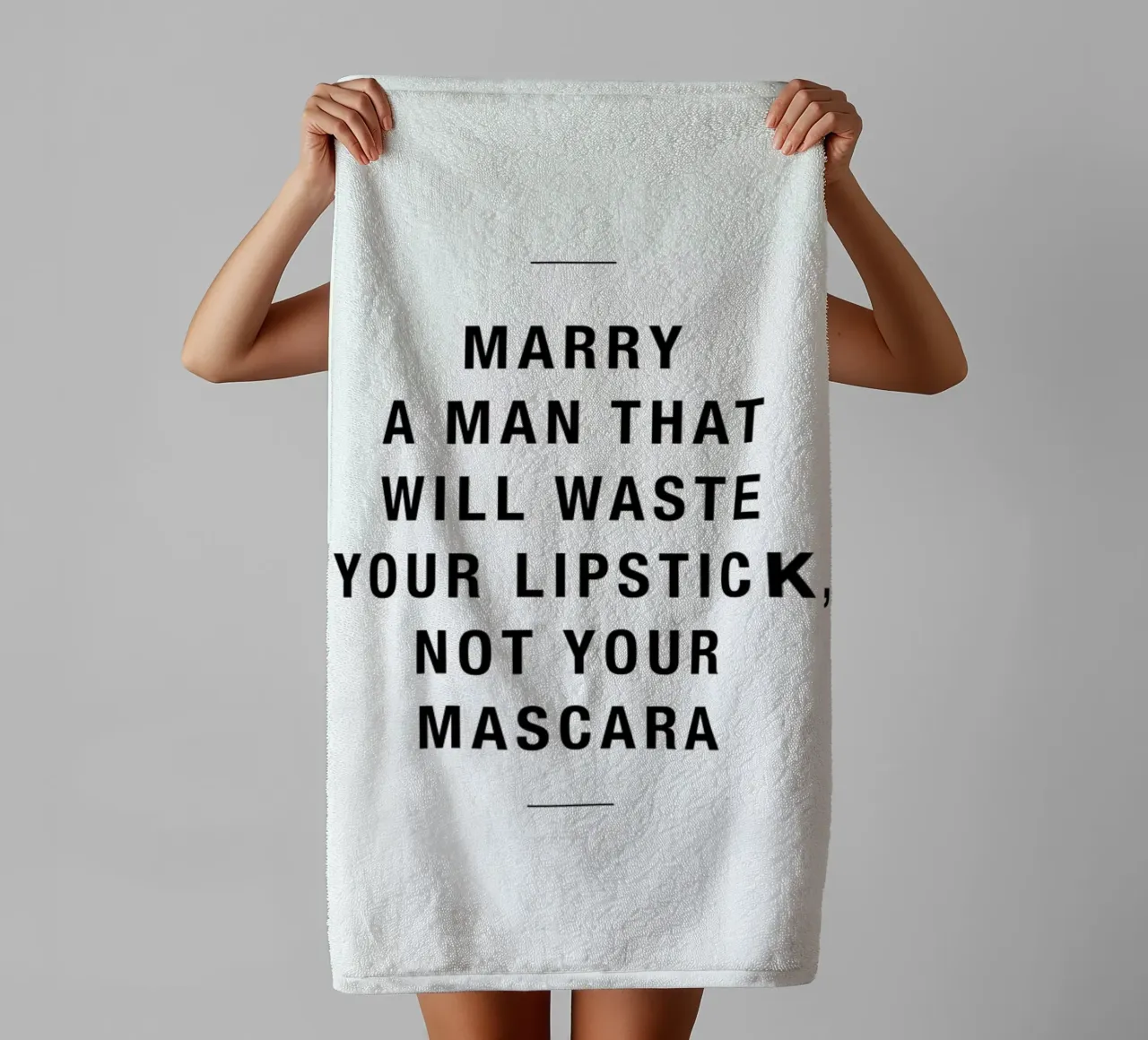 Waste lipstick towel by Magdalena Lindstedt