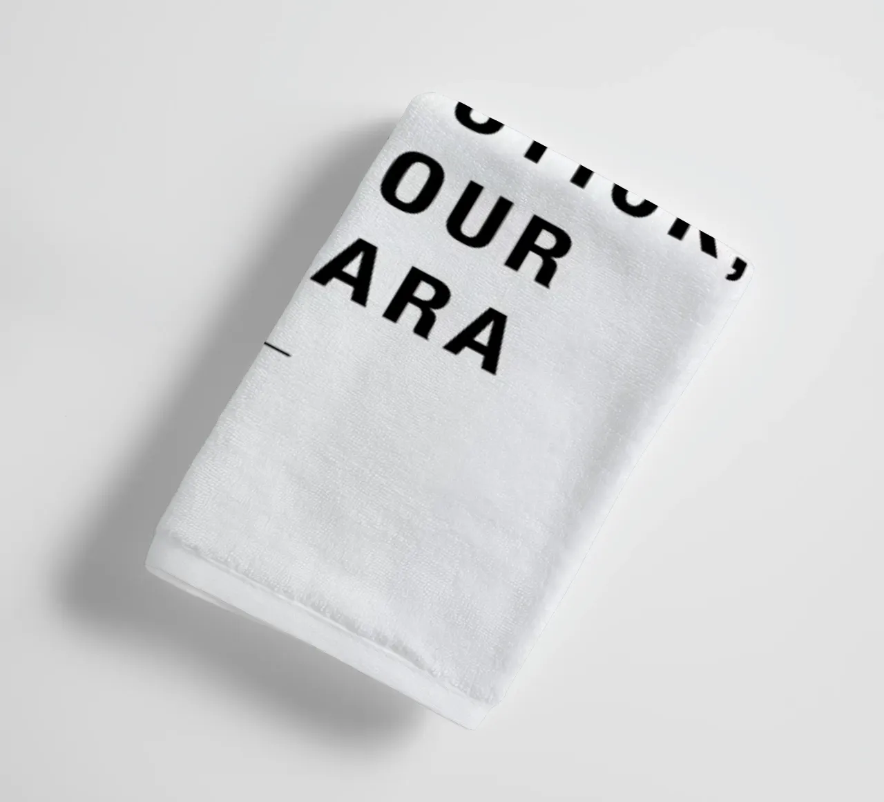 Waste lipstick towel by Magdalena Lindstedt