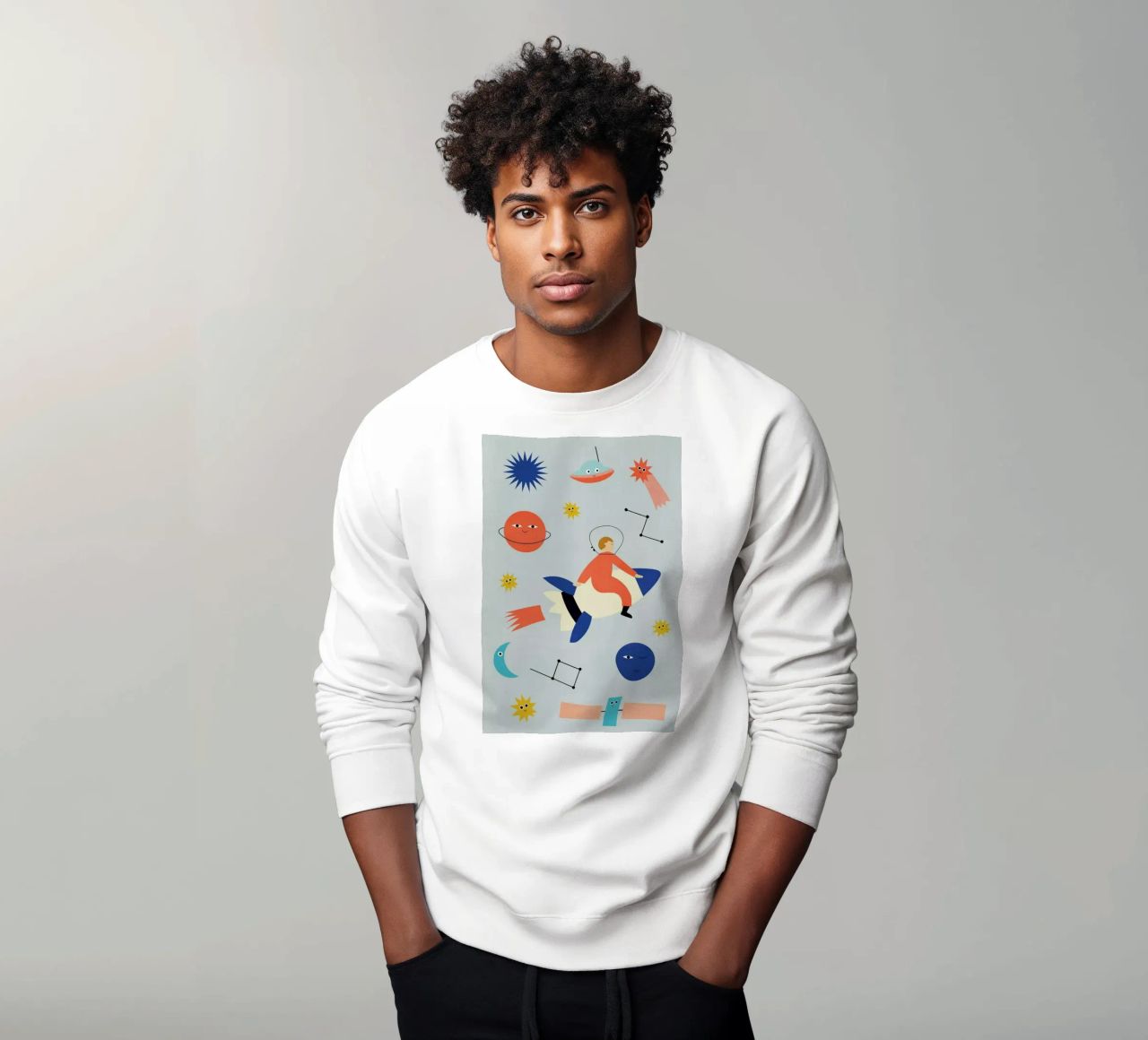 Friends in Space felpa da Little Flourishes