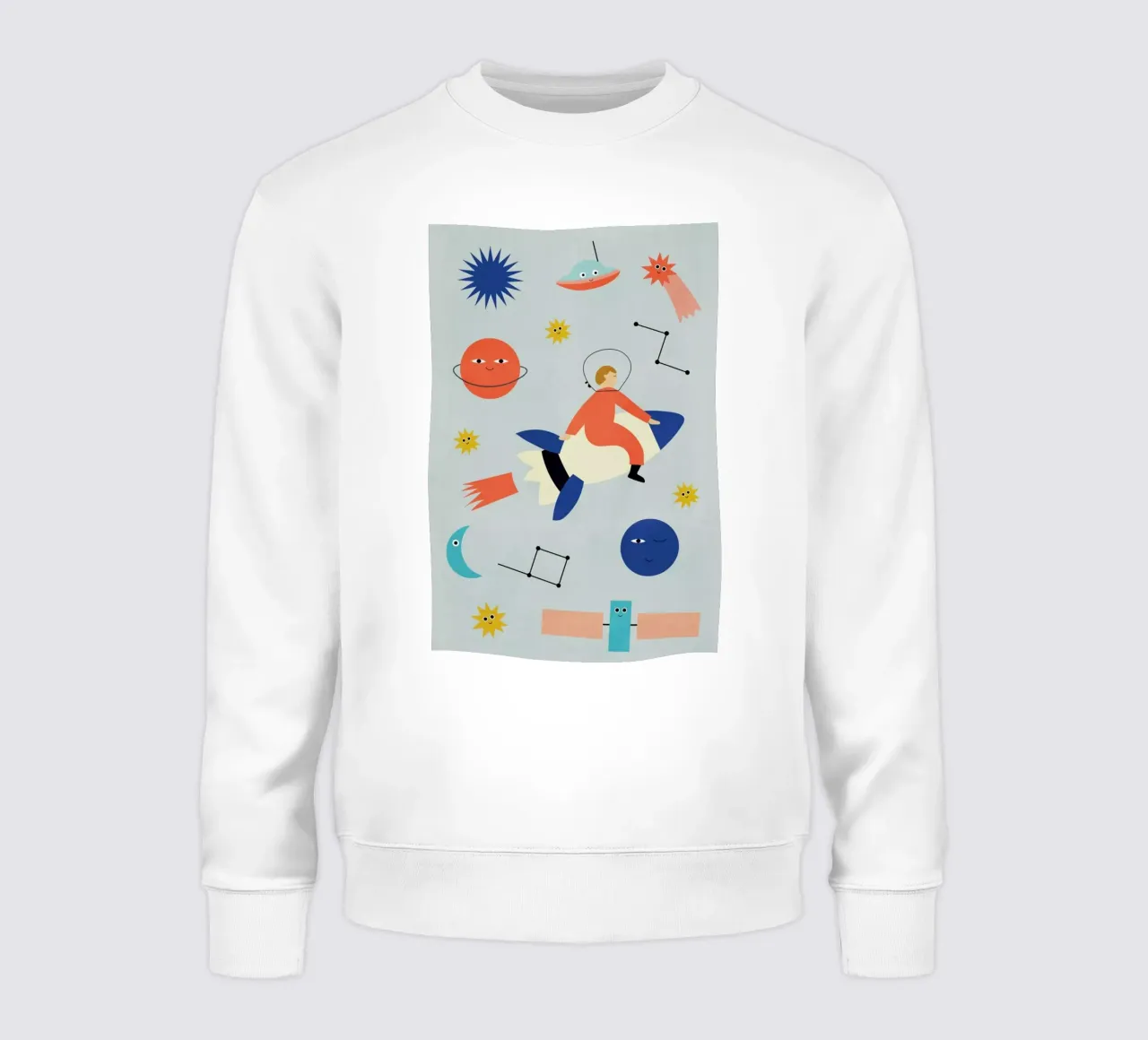 Friends in Space Sweatshirt von Little Flourishes