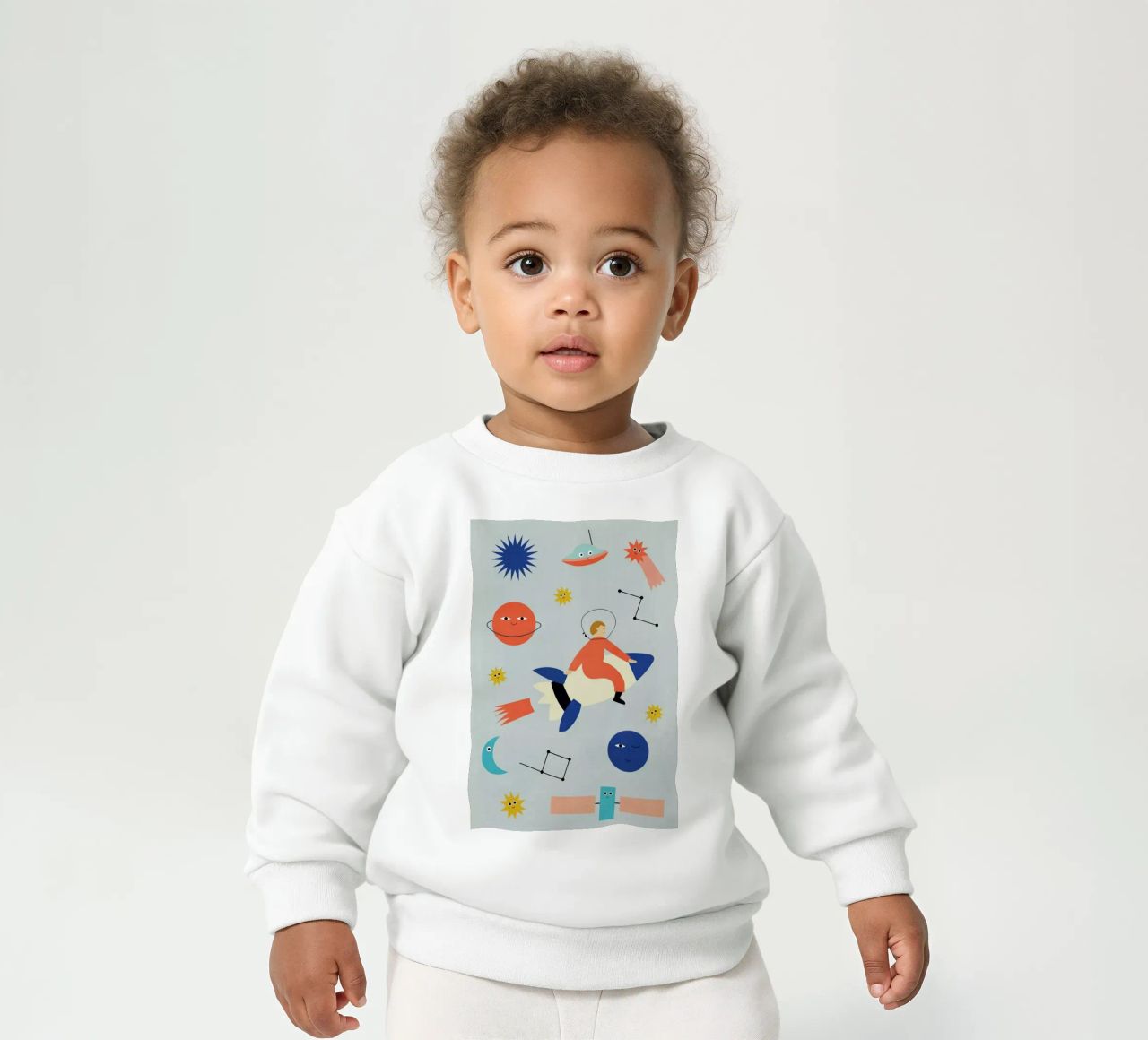 Friends in Space felpa neonato da Little Flourishes