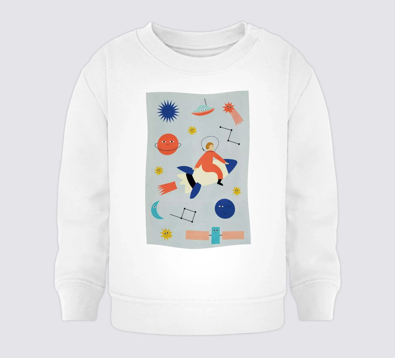 Friends in Space felpa neonato da Little Flourishes