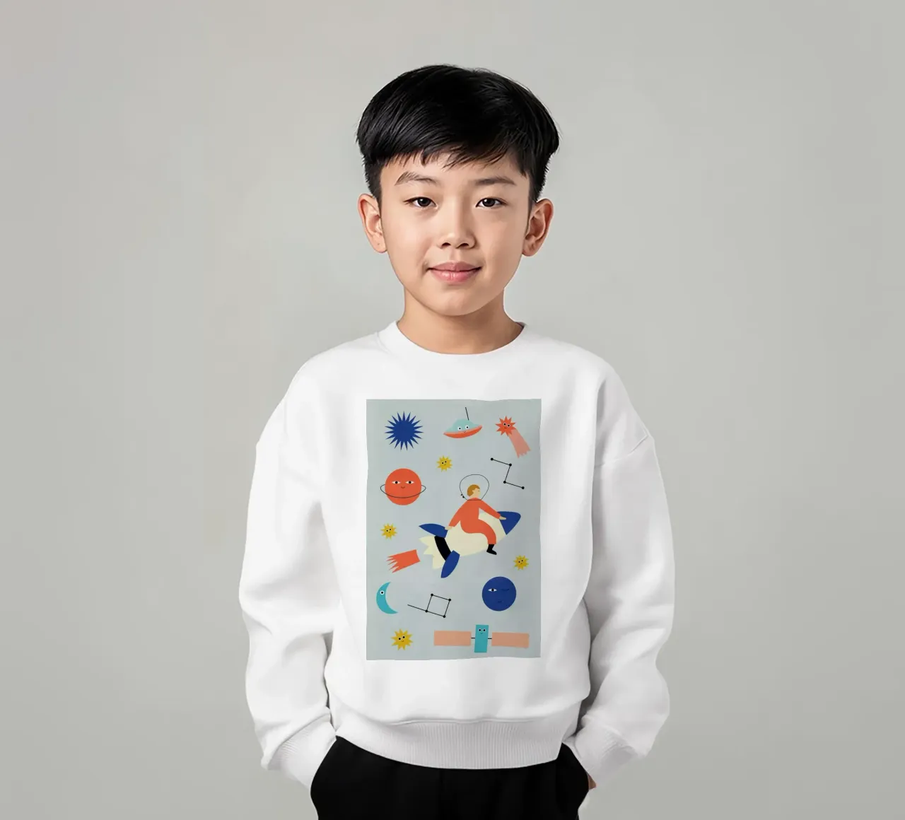 Friends in Space felpa bambino da Little Flourishes