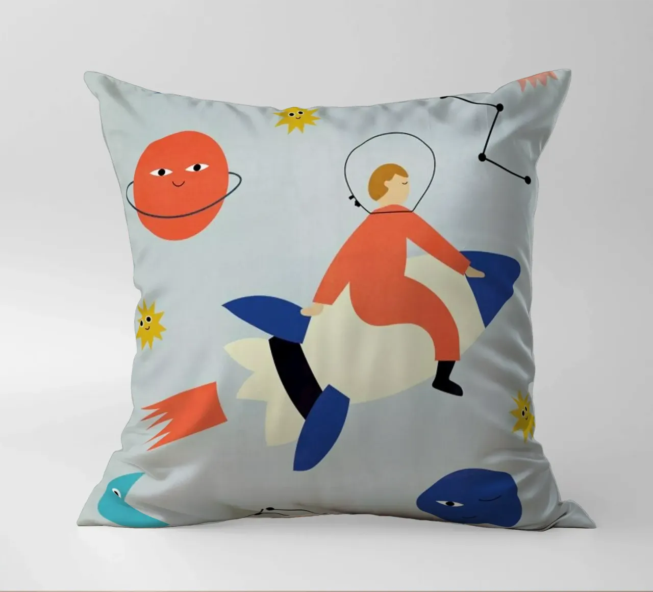 Friends in Space cuscino da Little Flourishes