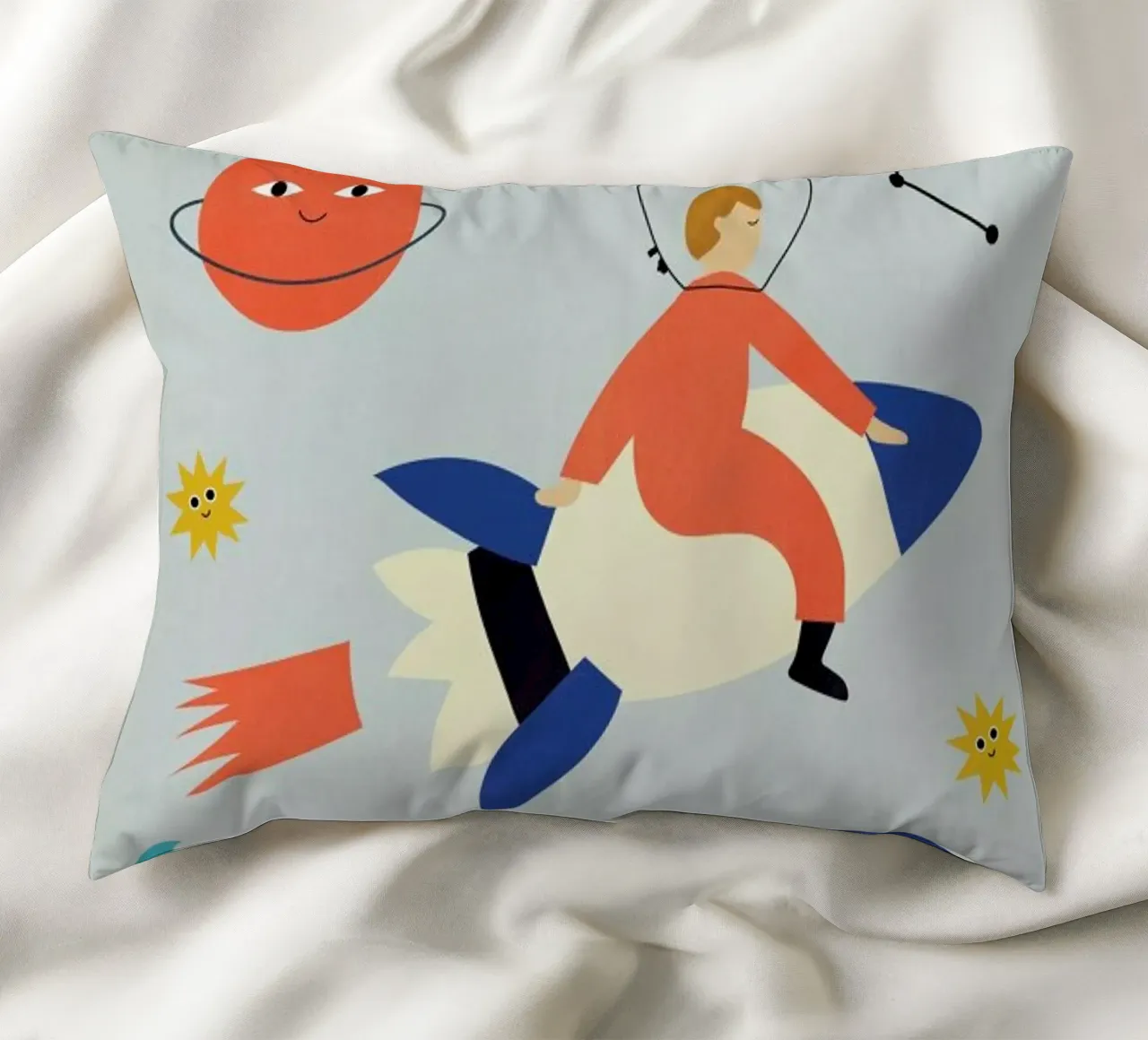 Friends in Space cuscino da Little Flourishes