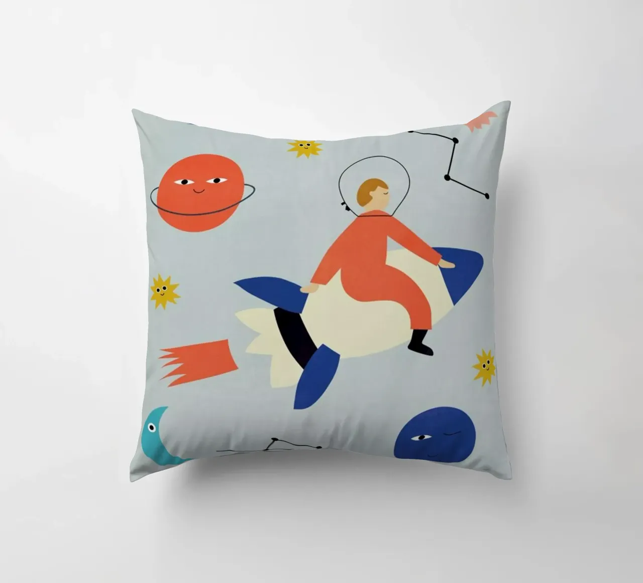 Friends in Space cuscino da Little Flourishes