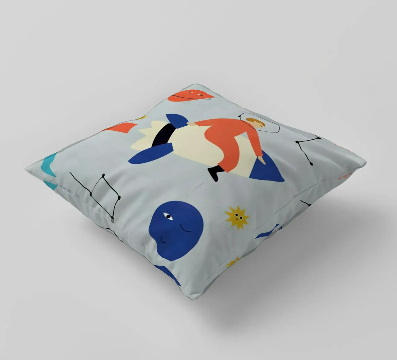 Friends in Space cuscino da Little Flourishes