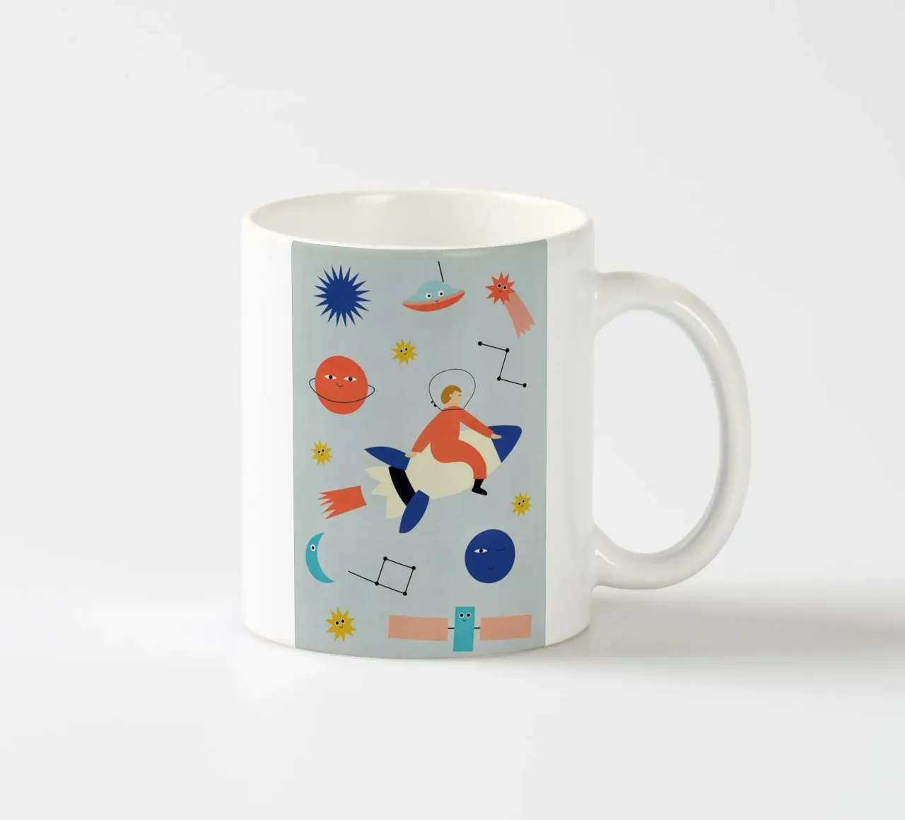 Friends in Space tazza in ceramica da Little Flourishes