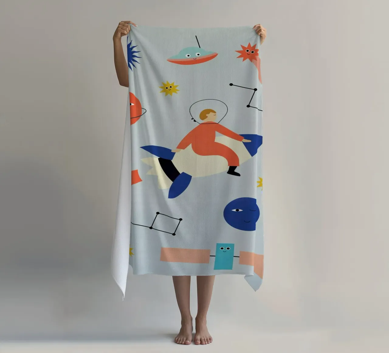 Friends in Space telo mare da Little Flourishes