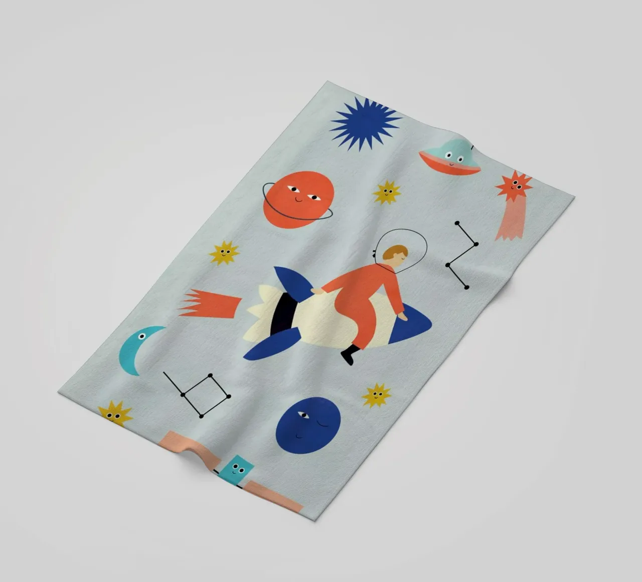 Friends in Space telo mare da Little Flourishes