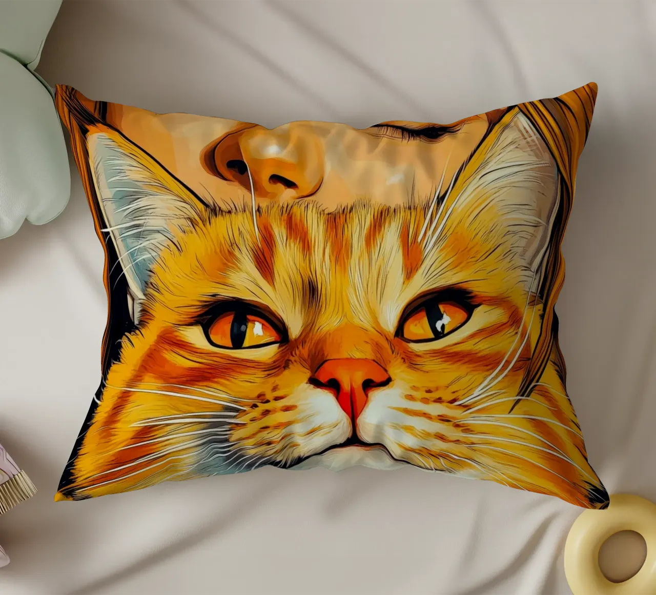 Ti amo gattino 3 cuscino da Justyna Jaszke JBJart
