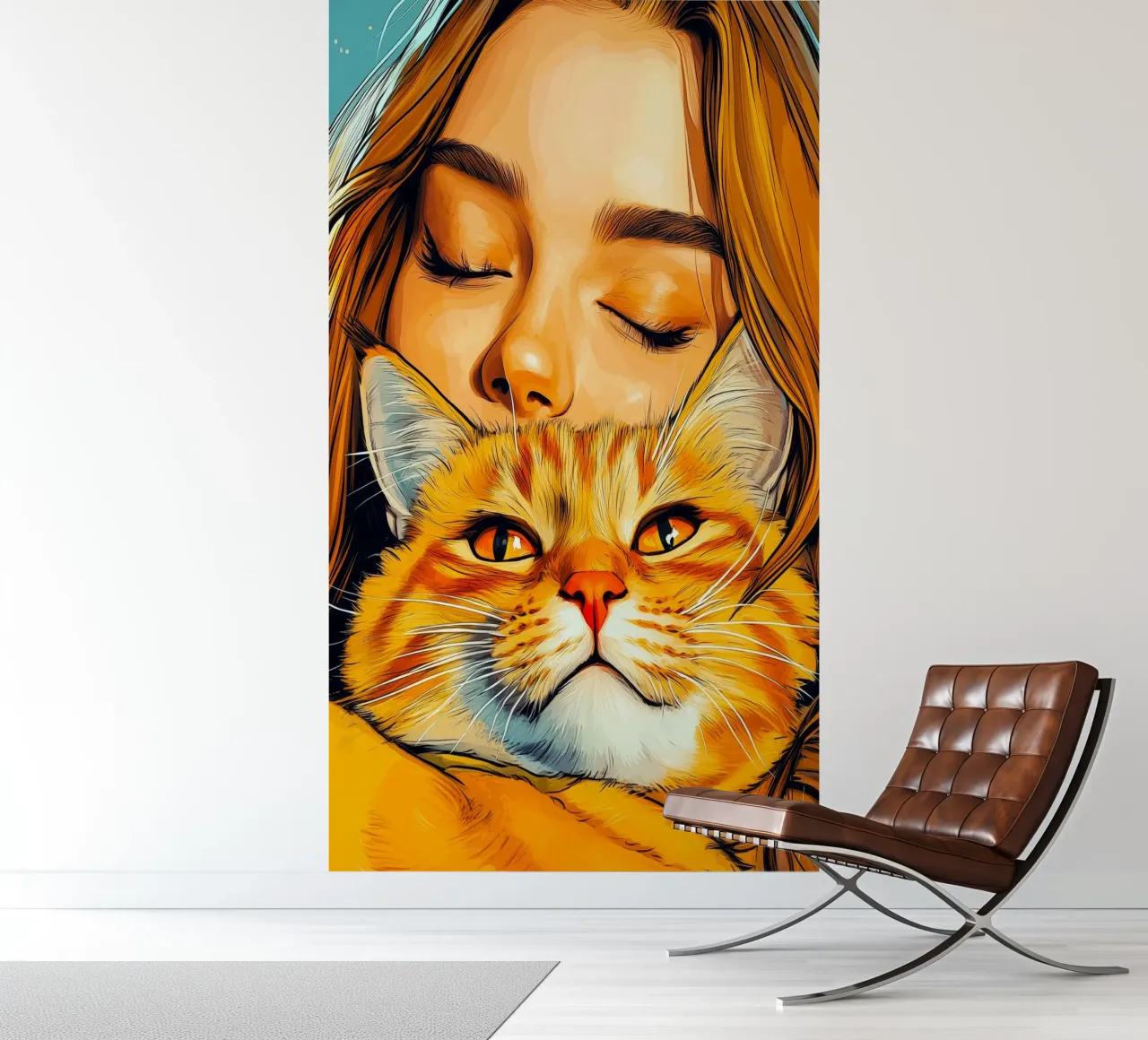 Ti amo gattino 3 carta da parati fotografica da Justyna Jaszke JBJart