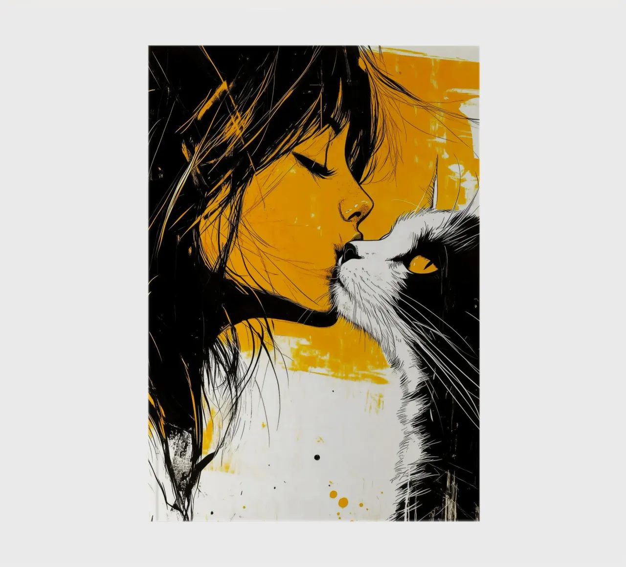 I love You kitty 4 notebook by Justyna Jaszke JBJart