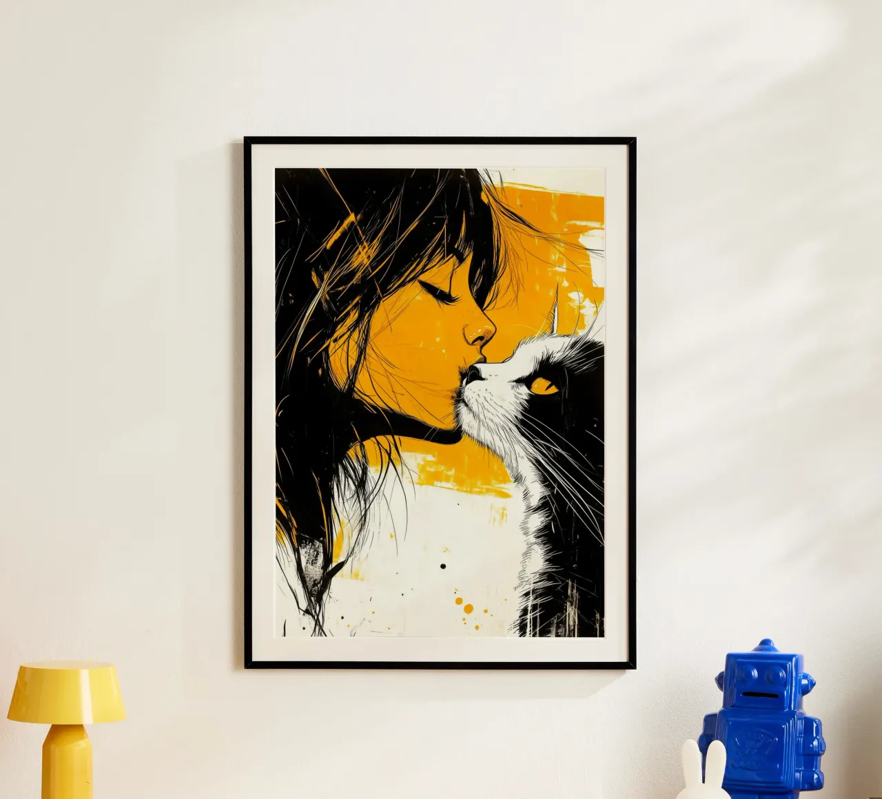 Ich liebe Dich Kitty 4 Hahnemühle von Justyna Jaszke JBJart