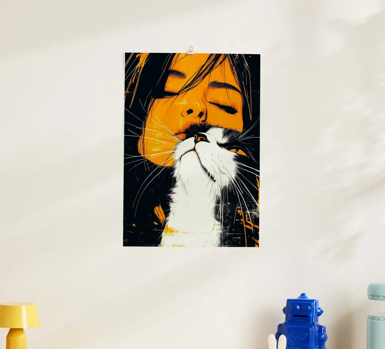 Ti amo gattino 5 carta hahnemühle da Justyna Jaszke JBJart