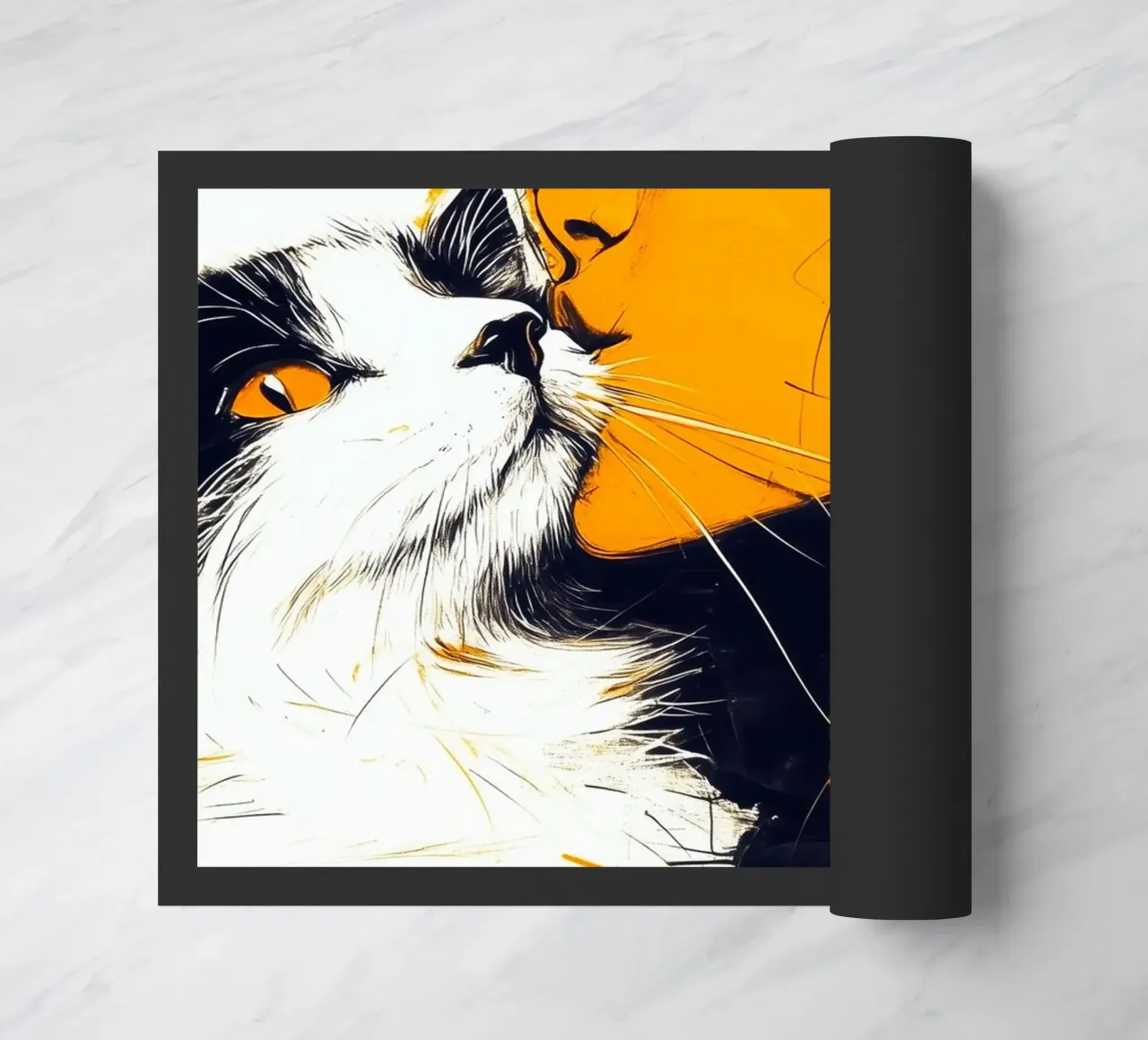 Ti amo gattino 6 zerbino da Justyna Jaszke JBJart