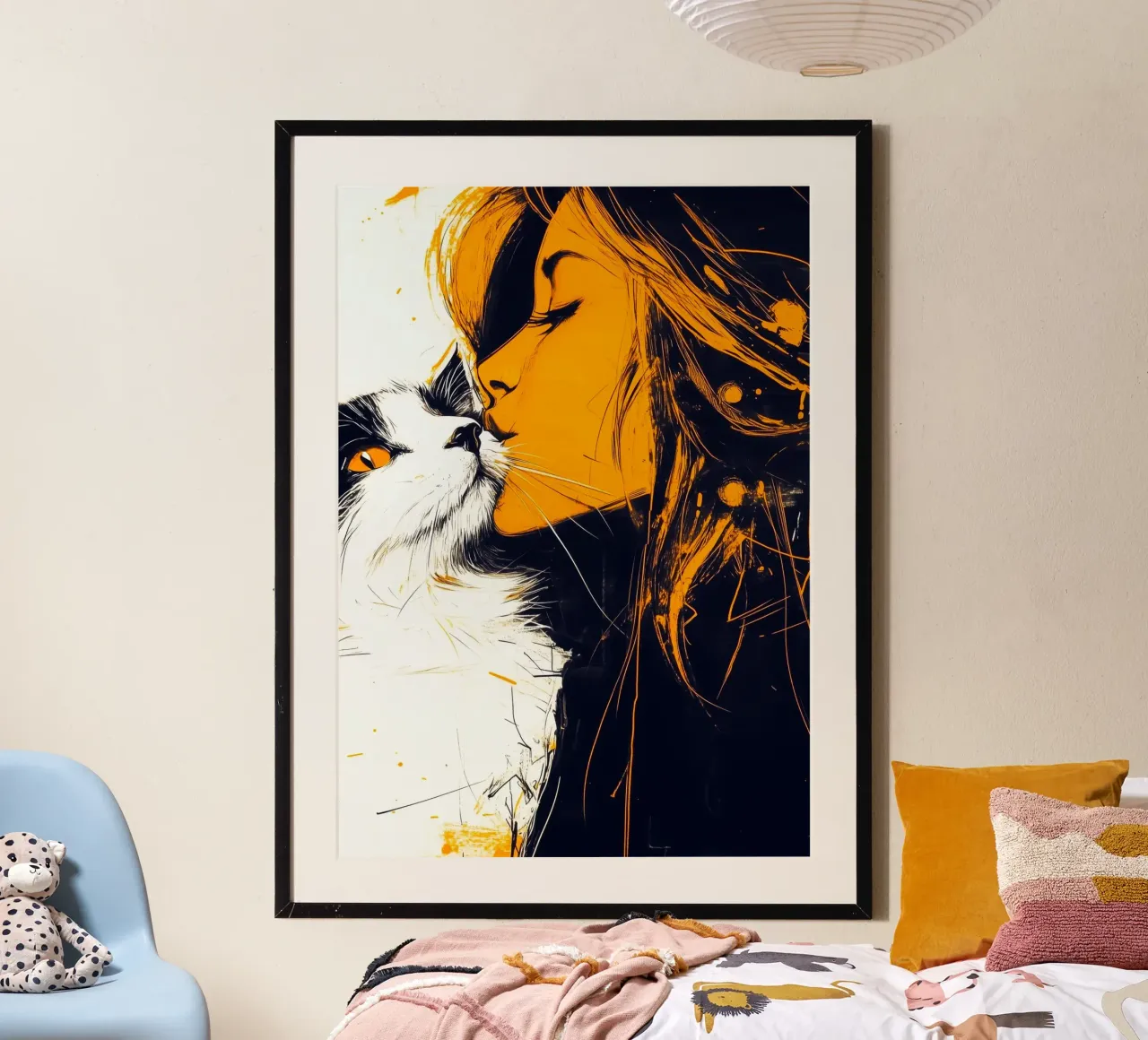 Ti amo gattino 6 carta hahnemühle da Justyna Jaszke JBJart
