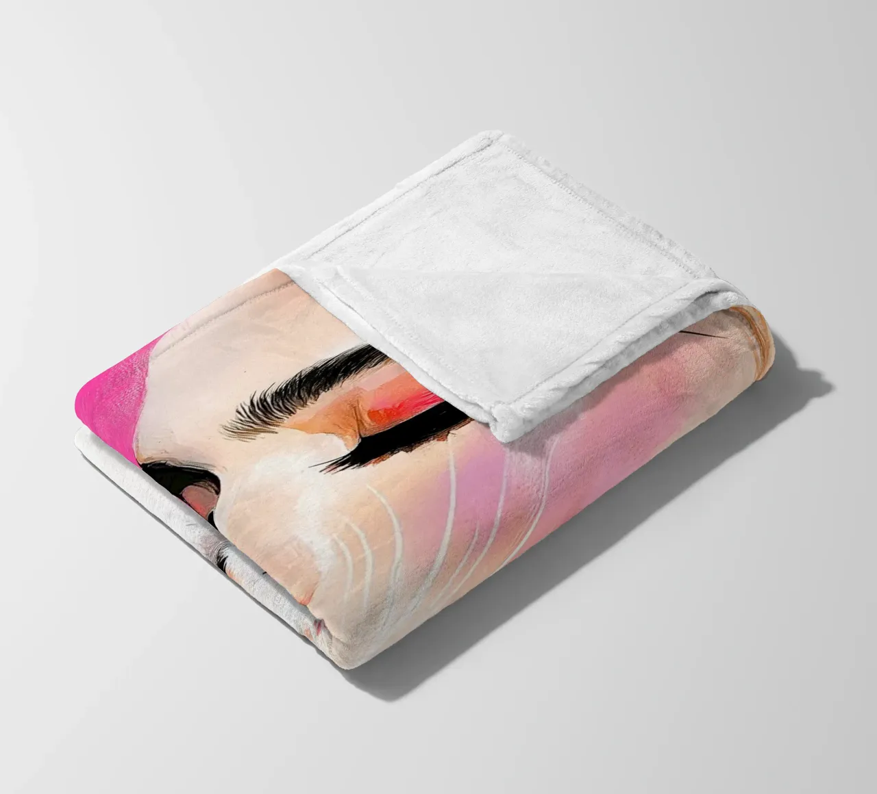 Ti amo gattino 7 coperta in pile da Justyna Jaszke JBJart