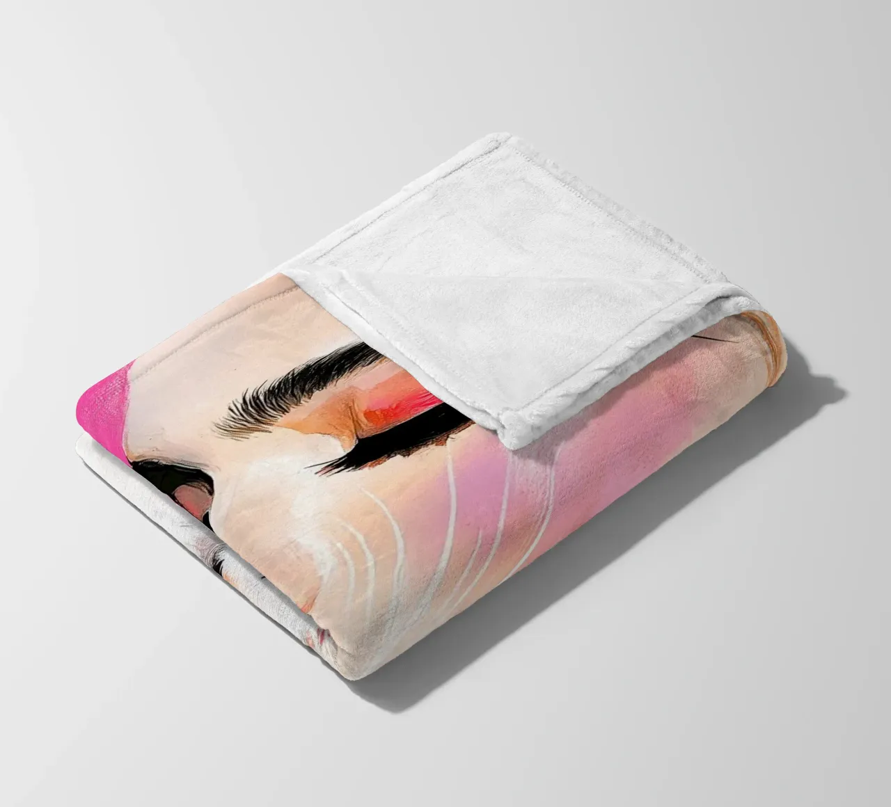 Ti amo gattino 7 coperta in pile da Justyna Jaszke JBJart