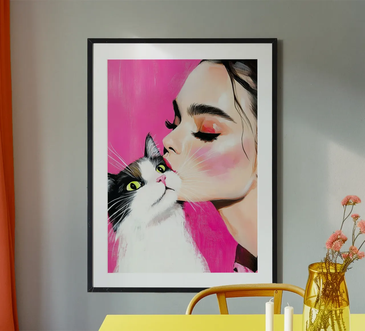 Ti amo gattino 7 carta hahnemühle da Justyna Jaszke JBJart