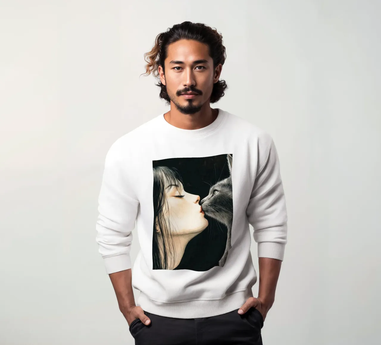 Ti amo gattino 8 felpa da Justyna Jaszke JBJart