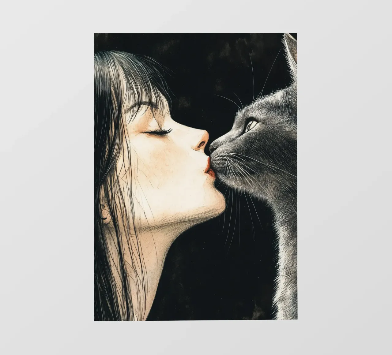 Ti amo gattino 8 pellicola backlit da Justyna Jaszke JBJart