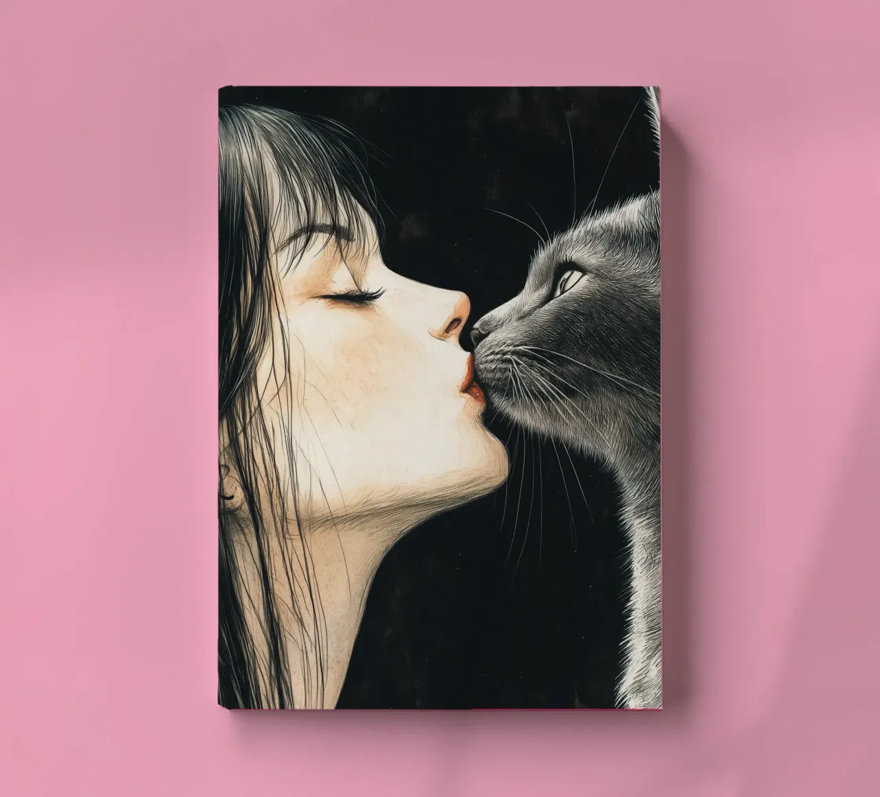 Ik hou van je poesje 8 notitieboek van Justyna Jaszke JBJart