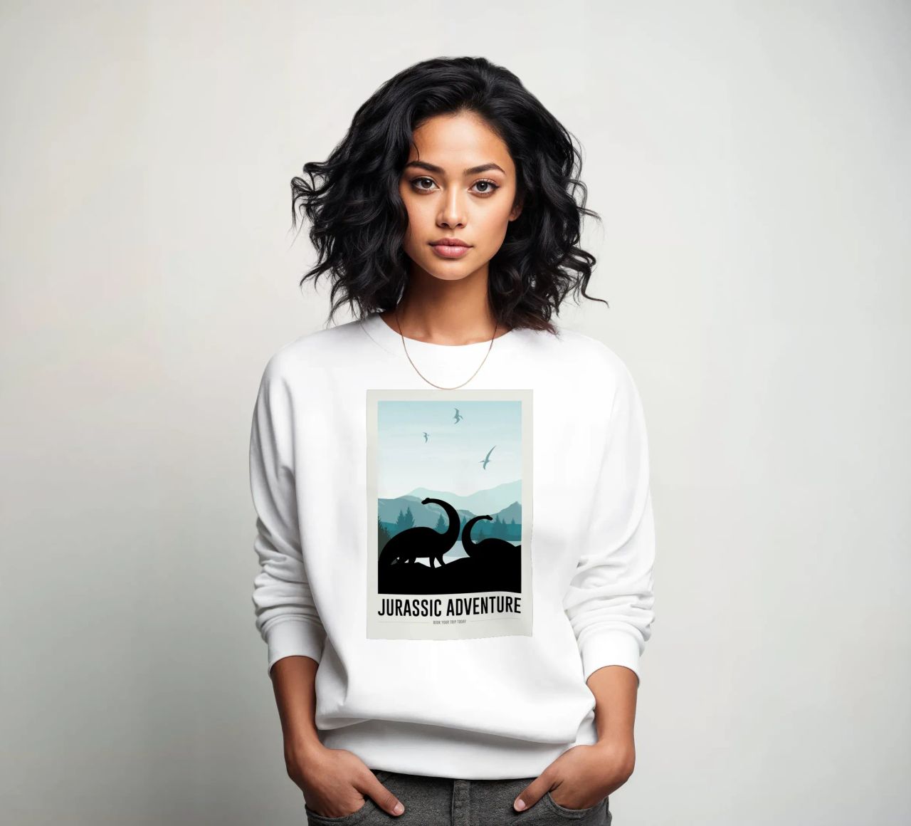 Jurassic Adventure I sweatshirt by daylight design studio