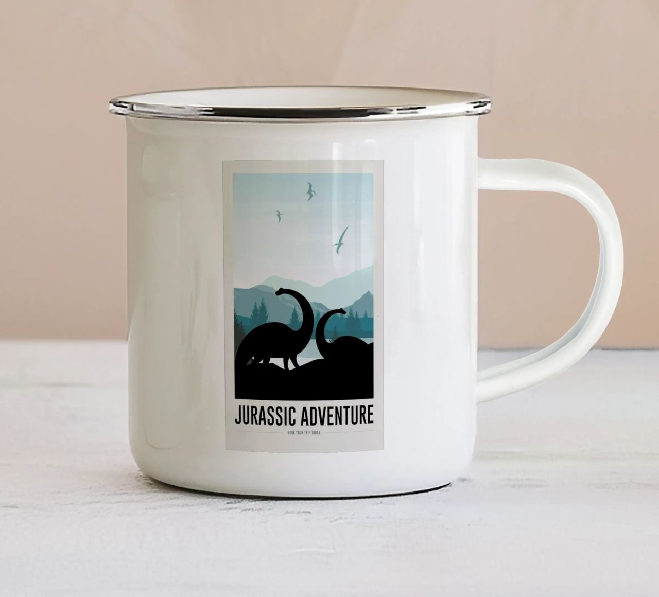 Jurassic Adventure I tazza in smalto da daylight design studio