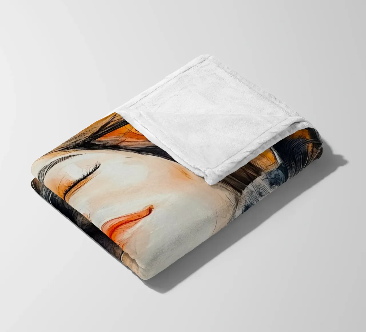 Ti amo gattino 10 coperta in pile da Justyna Jaszke JBJart